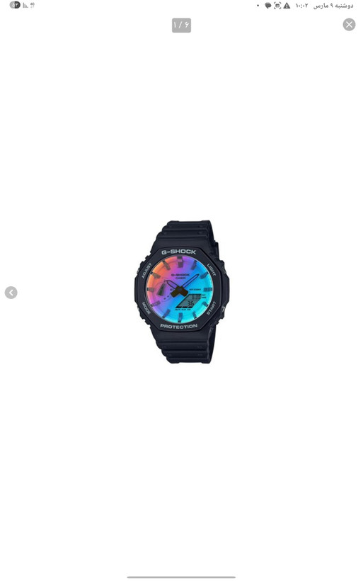 ساعت مچی مردانه کاسیو جی شاک مدل GA-2100SR-1ADR با بند رزین