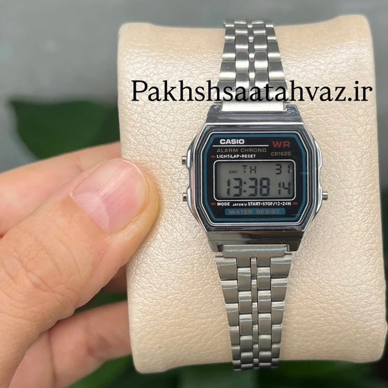 ساعت مچی کاسیو مدل A158WA-1DF با بند استیل(مشابه نمونه اصلی) - تک زنانه