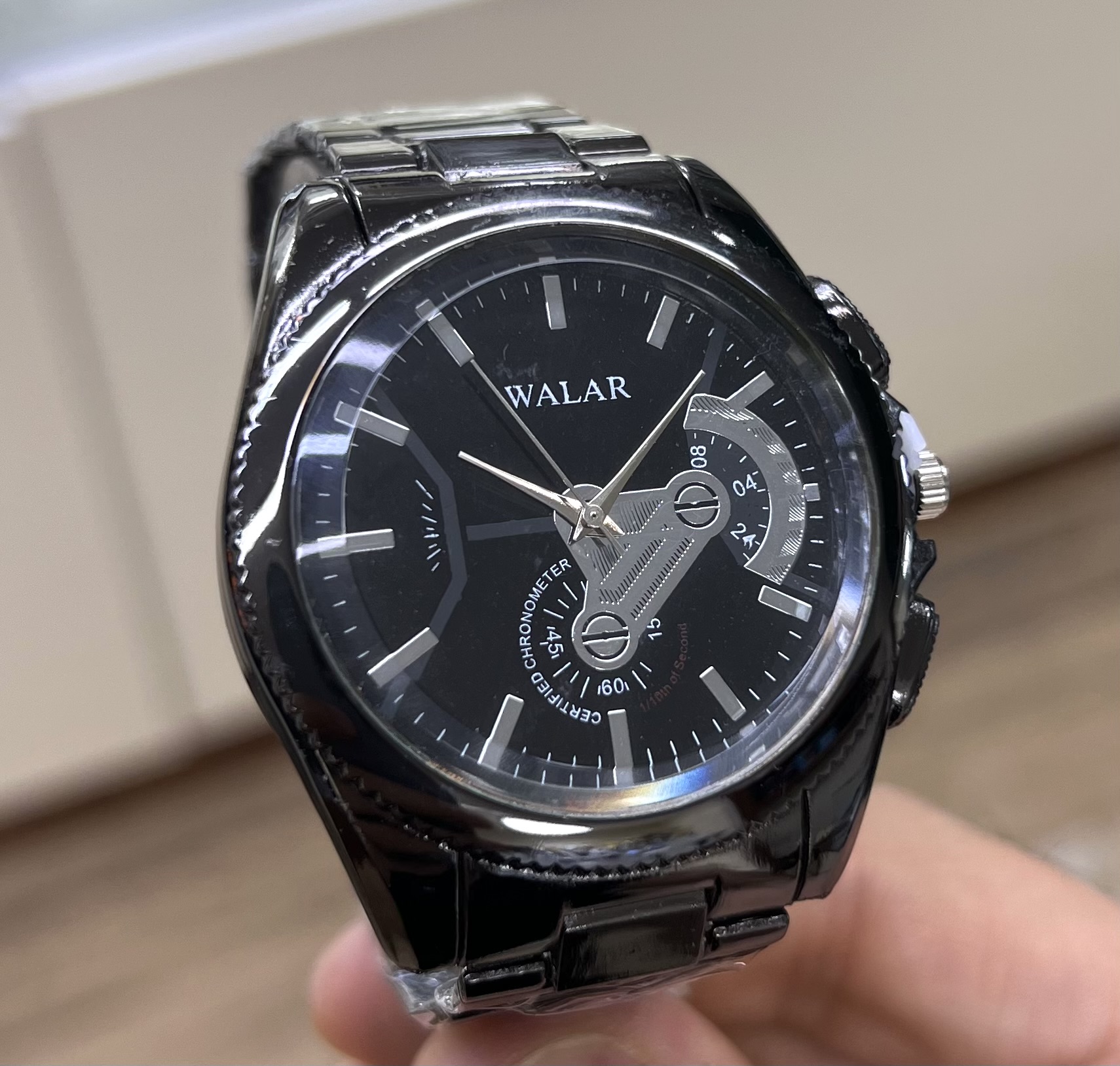 ساعت والار مردانه فول مشکی