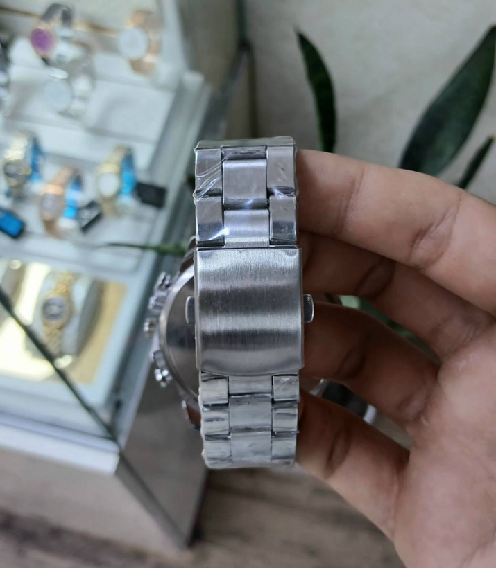 ساعت مچی مردانه دیزل مدل Diesel-2007-G با بند استیل نقره ای صفحه مشکی