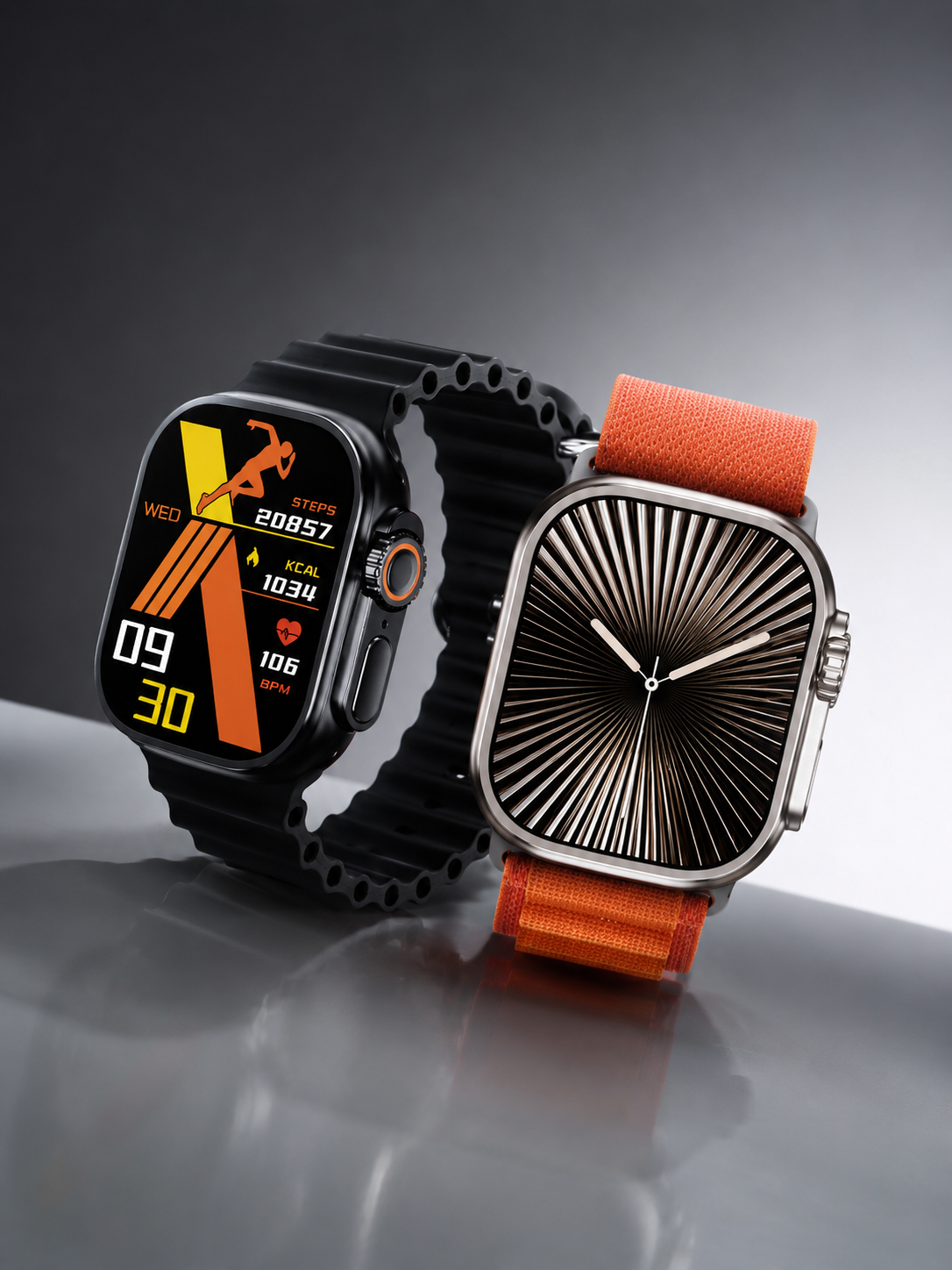 ساعت هوشمند مدل  WS-x20 ultra3 با ده بند مختلف سیلیکونی