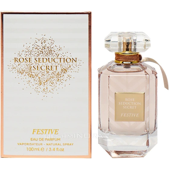 عطر ادوپرفیوم زنانه  ورد مدل Rose Seduction Secret حجم ۱۰۰ میل رایحه شیرین معتدل