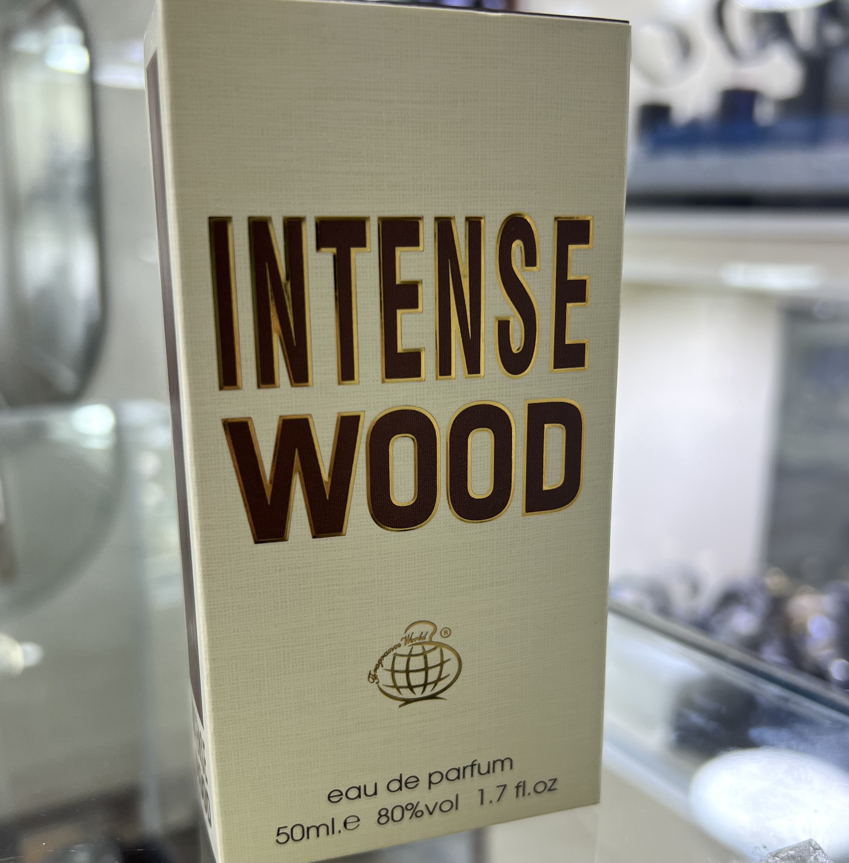 عطر ادوپرفیوم مردانه فراگرنس ورد مدل Intense Wood حجم ۵۰ میل تلخ گرم