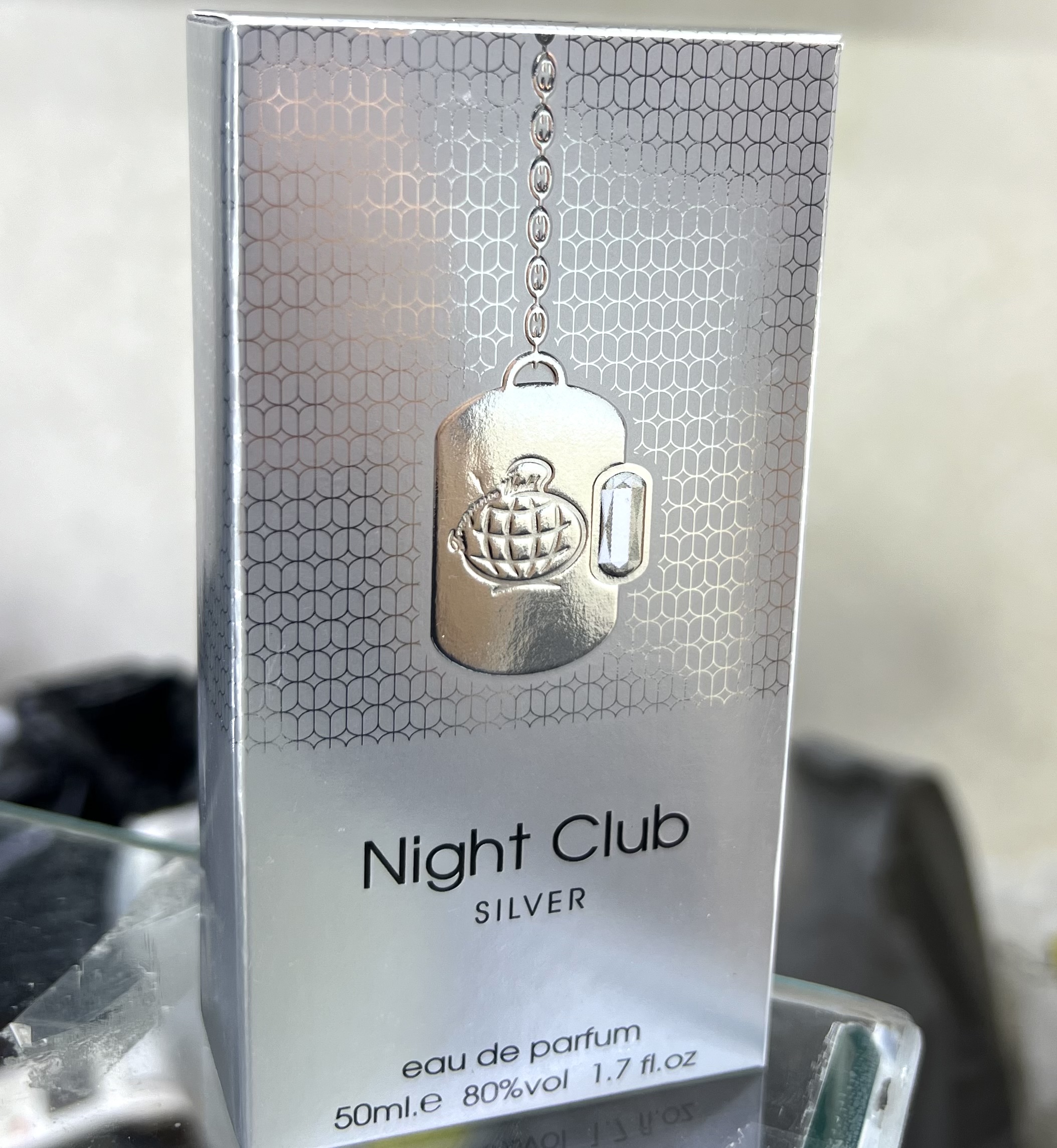 عطر ادوپرفیوم مردانه فراگرنس ورد نایت کلاب سیلور 50 میل